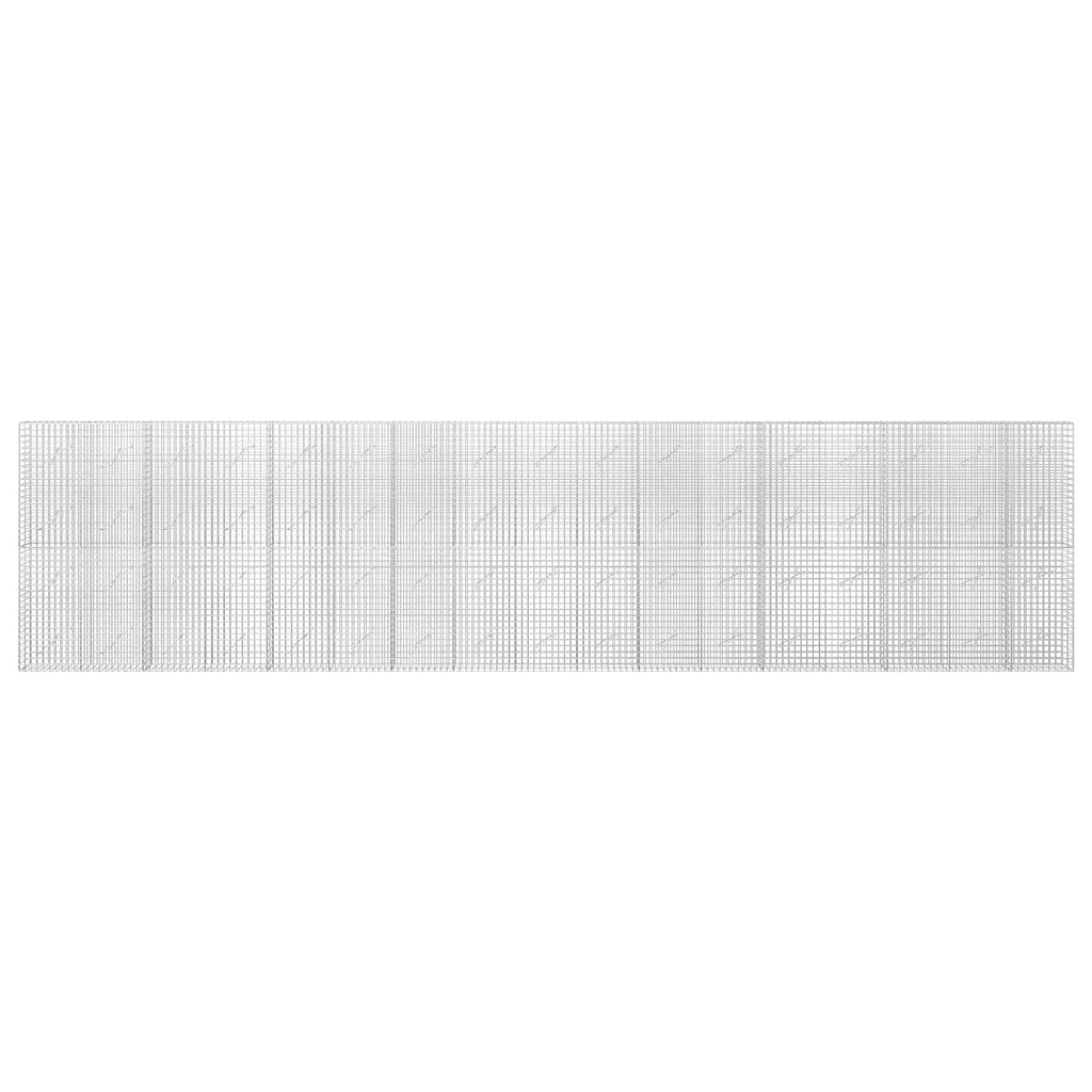 vidaXL Gabion z drutu 3,5 mm i siatką 5x5 cm 850x10x200 cm
