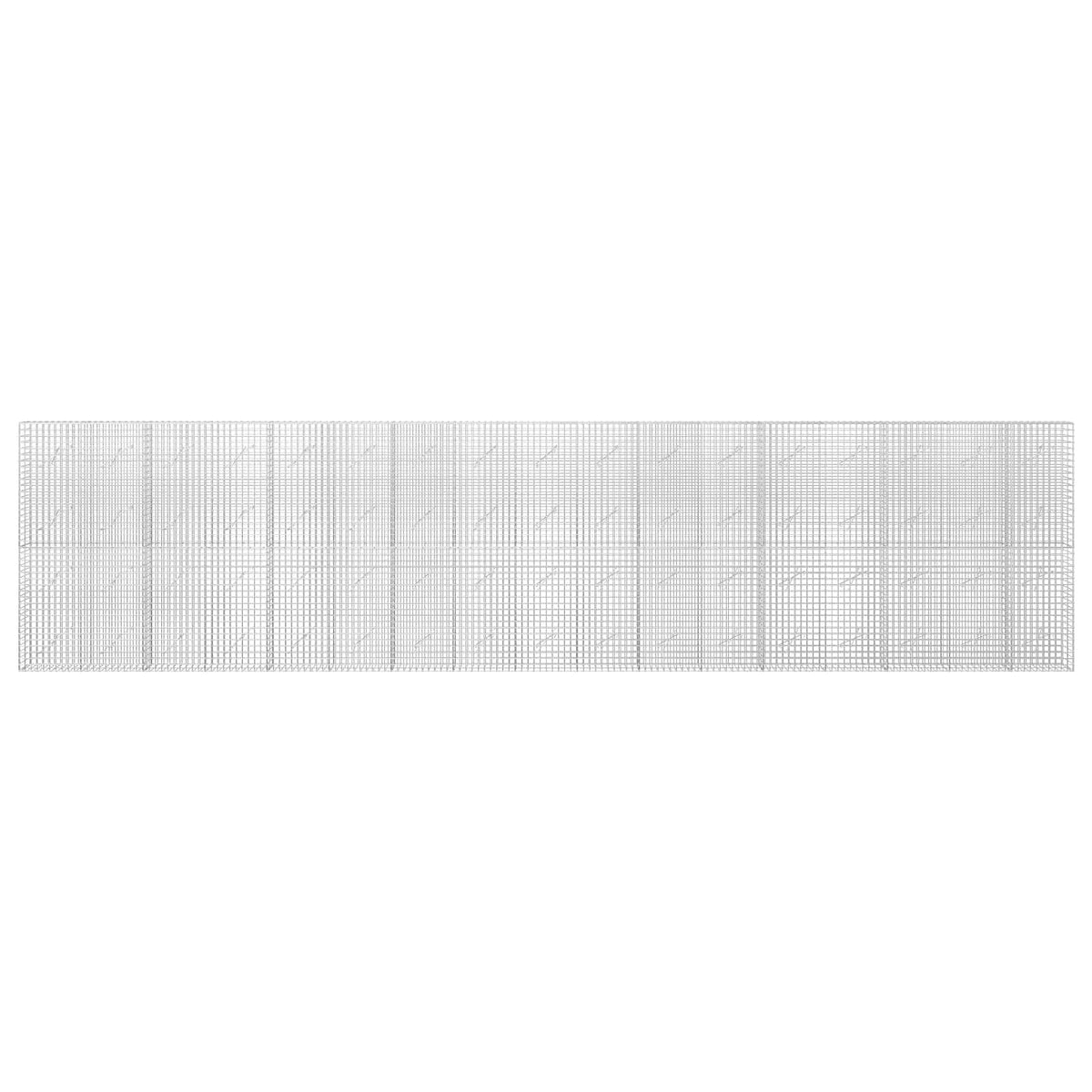 vidaXL Gabion z drutu 3,5 mm i siatką 5x5 cm 850x10x200 cm