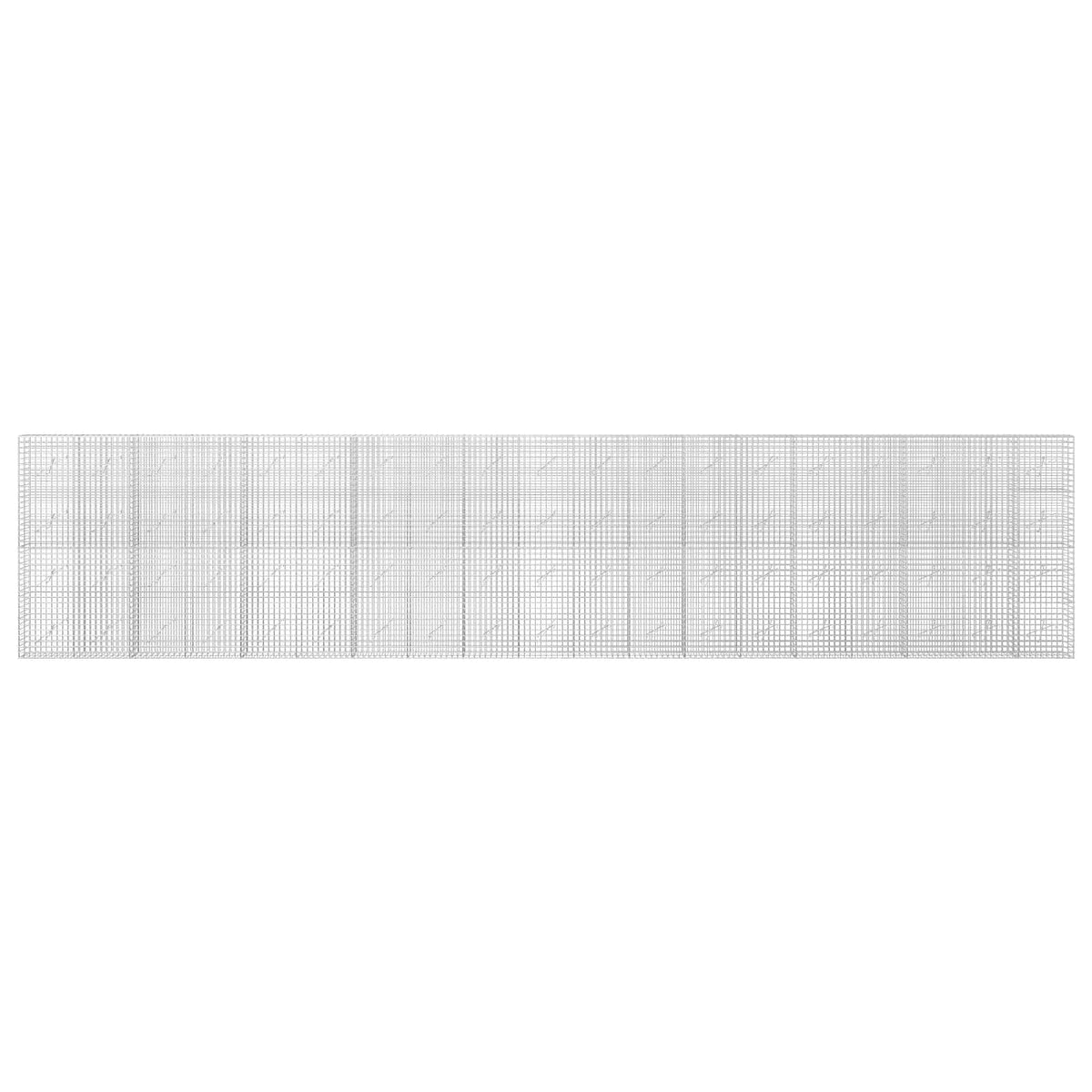 vidaXL Gabion z drutu 3,5 mm i siatką 5x5 cm 950x10x200 cm