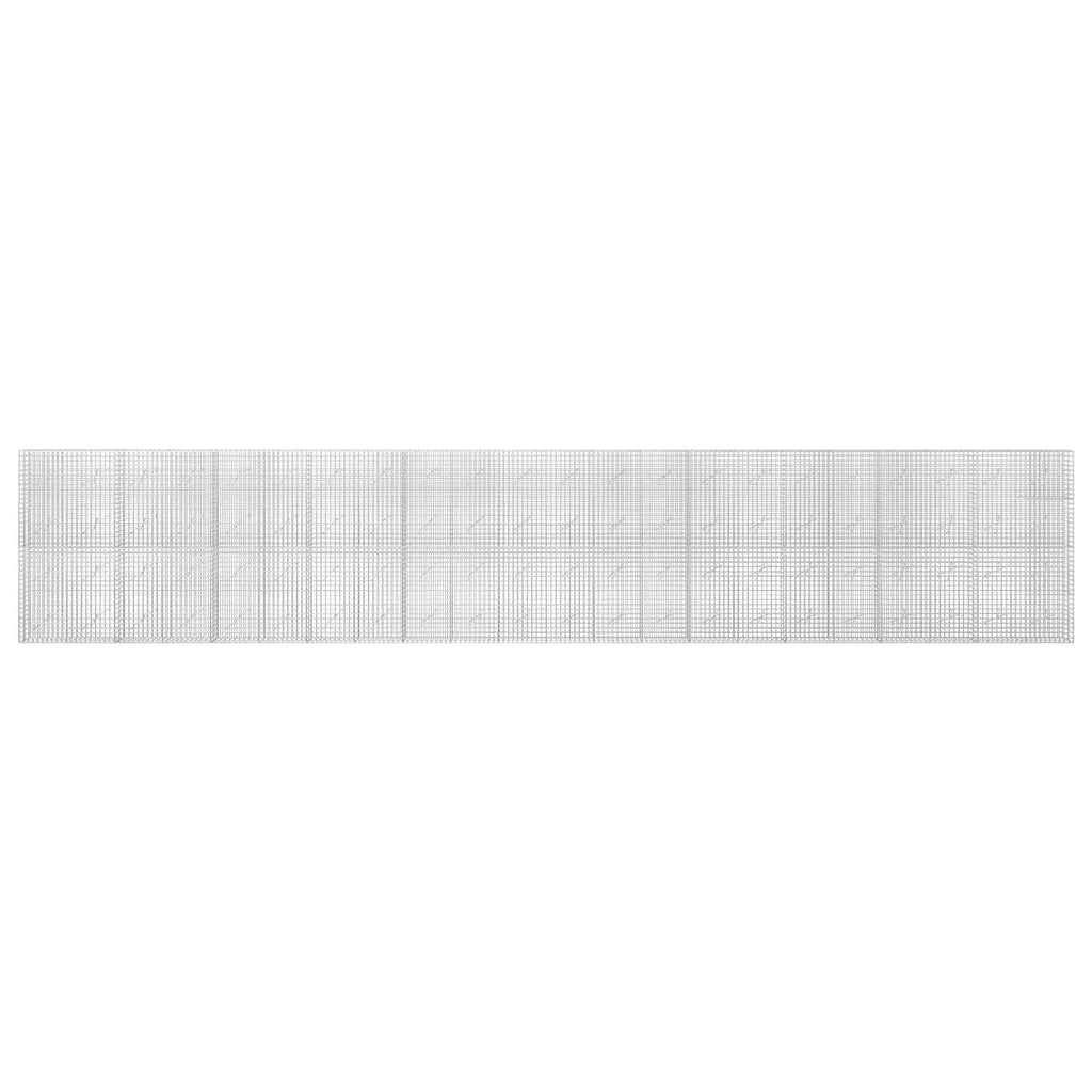 vidaXL Gabion z drutu 3,5 mm i siatką 5x5 cm 1100x10x200 cm