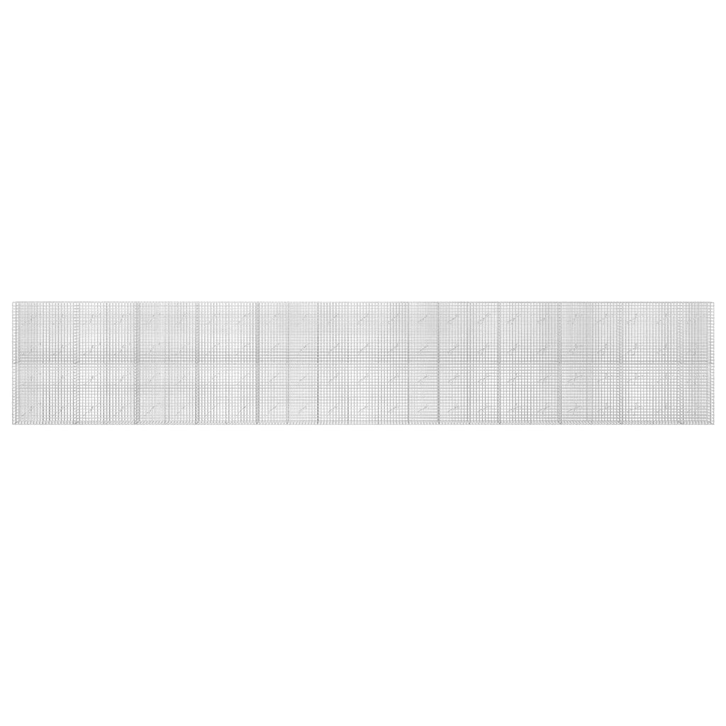vidaXL Gabion z drutu 3,5 mm i siatką 5x5 cm 1150x10x200 cm