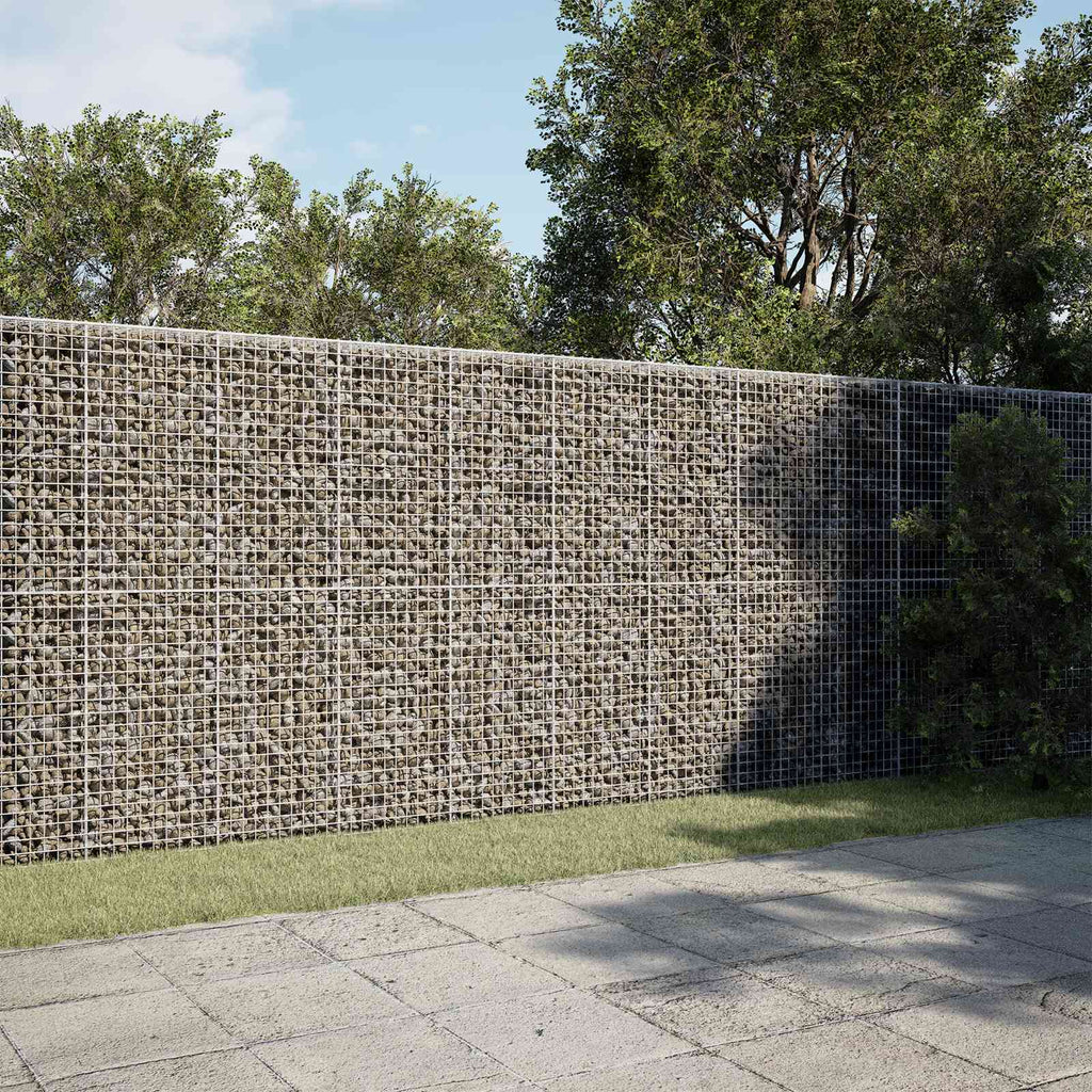 vidaXL Gabion z drutu 3,5 mm i siatką 5x5 cm 1200x10x200 cm