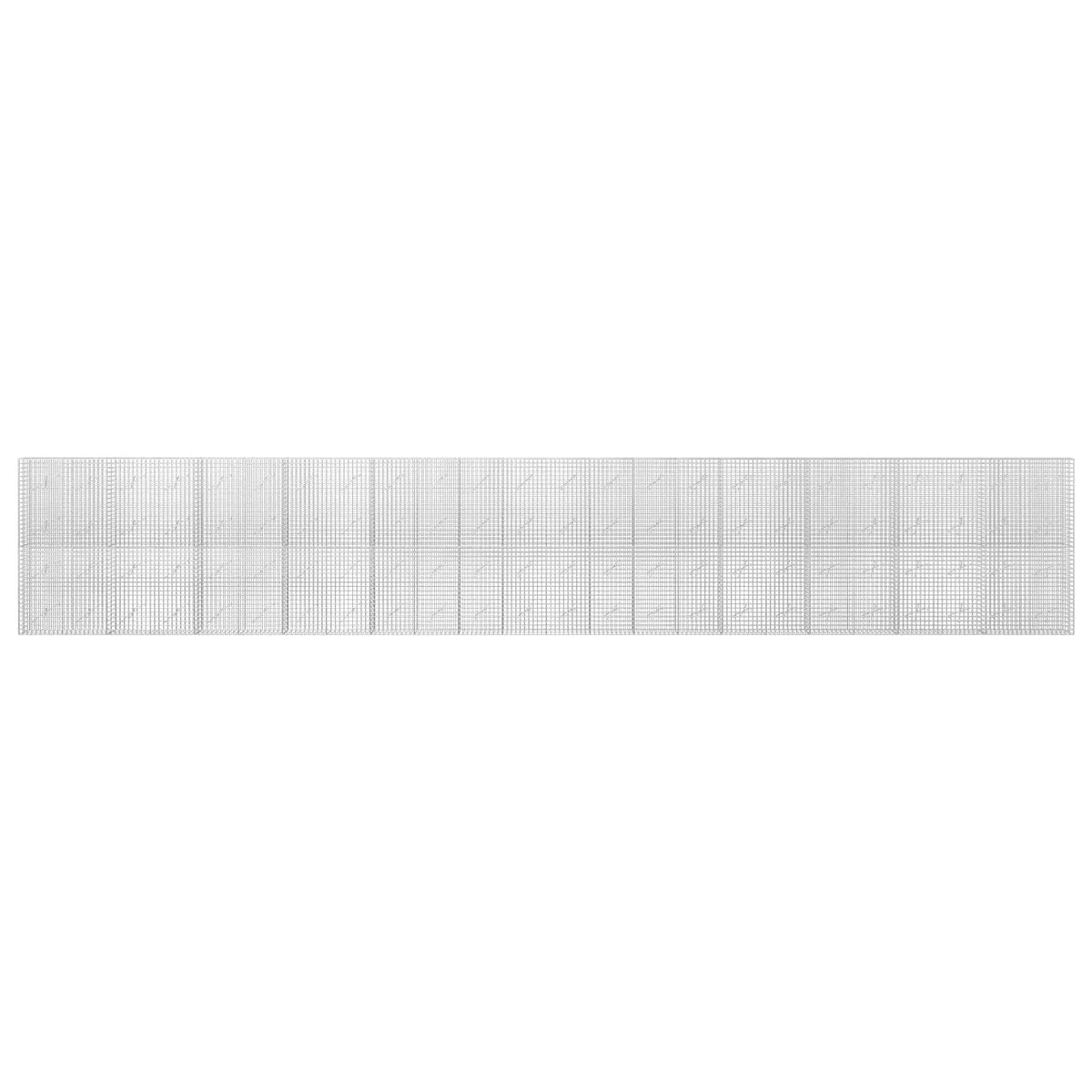 vidaXL Gabion z drutu 3,5 mm i siatką 5x5 cm 1200x10x200 cm