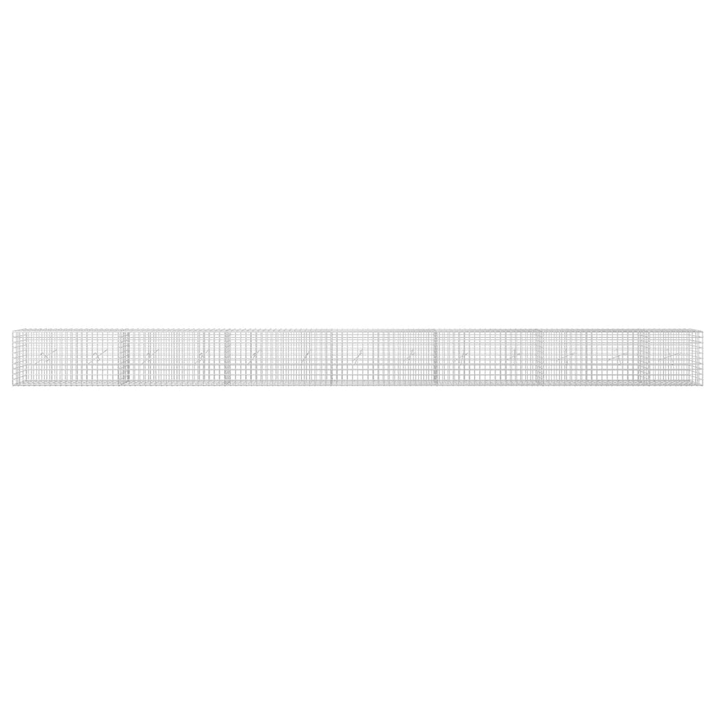 vidaXL Gabion z drutu 3,5 mm i siatką 5x5 cm 650x20x50 cm
