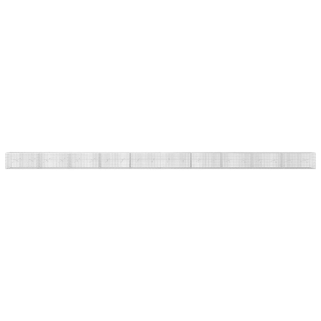 vidaXL Gabion z drutu 3,5 mm i siatką 5x5 cm 1000x20x50 cm