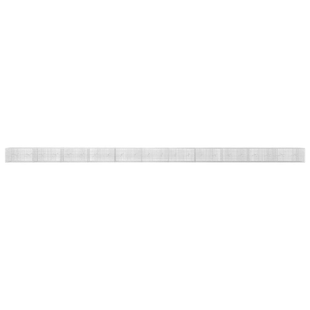 vidaXL Gabion z drutu 3,5 mm i siatką 5x5 cm 1100x20x50 cm