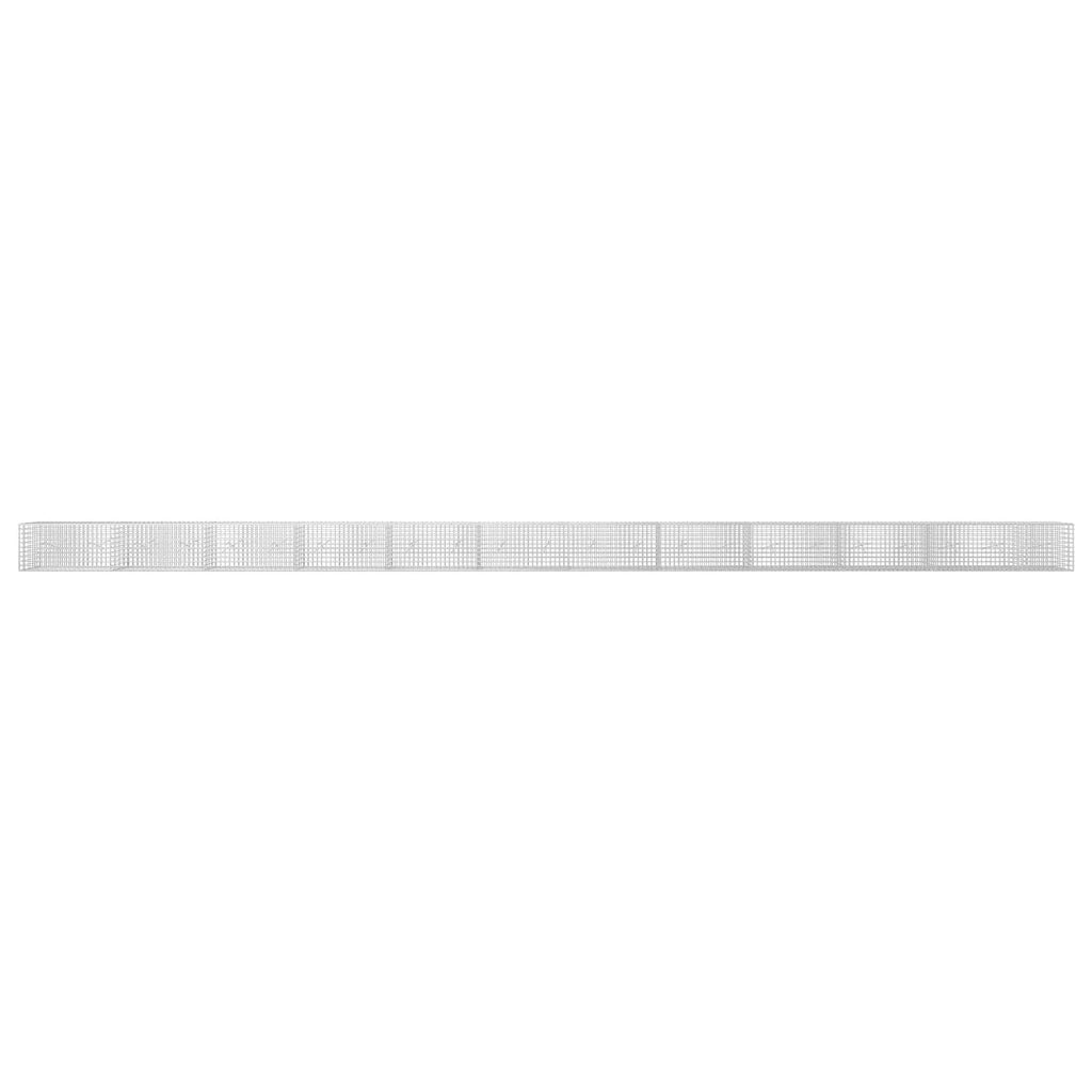 vidaXL Gabion z drutu 3,5 mm i siatką 5x5 cm 1150x20x50 cm