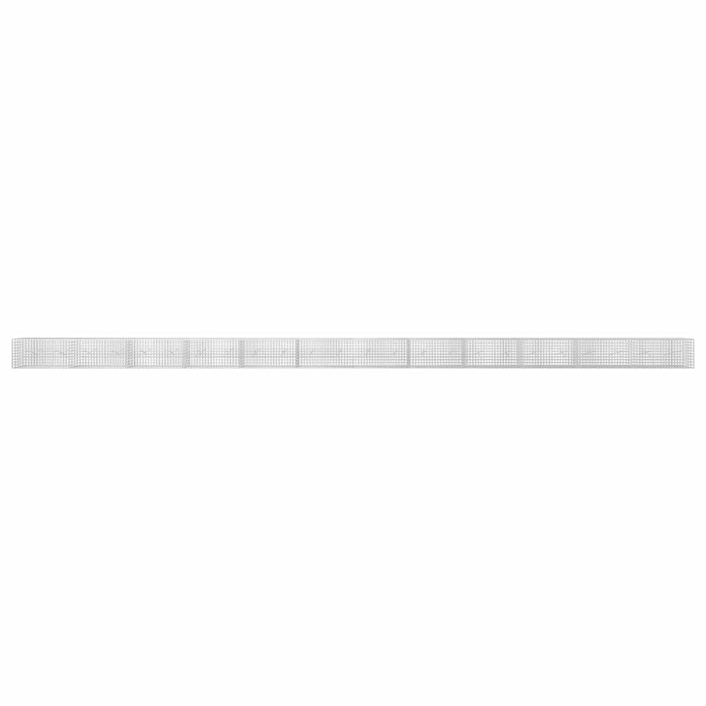 vidaXL Gabion z drutu 3,5 mm i siatką 5x5 cm 1200x20x50 cm