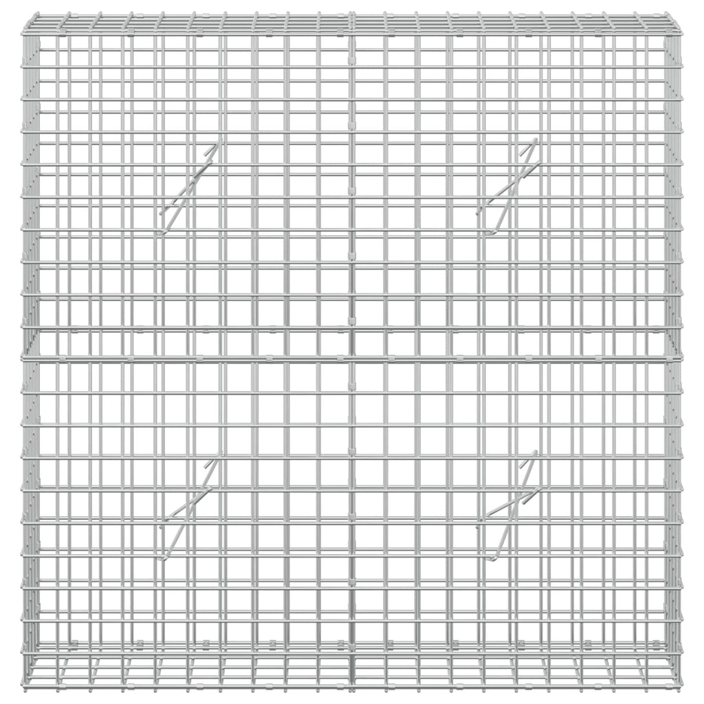 vidaXL Gabion z drutu 3,5 mm i siatką 5x5 cm 100x20x100 cm
