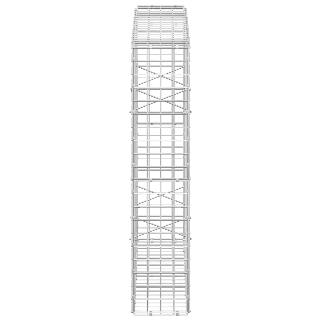 vidaXL Gabion z drutu 3,5 mm i siatką 5x5 cm 100x20x100 cm