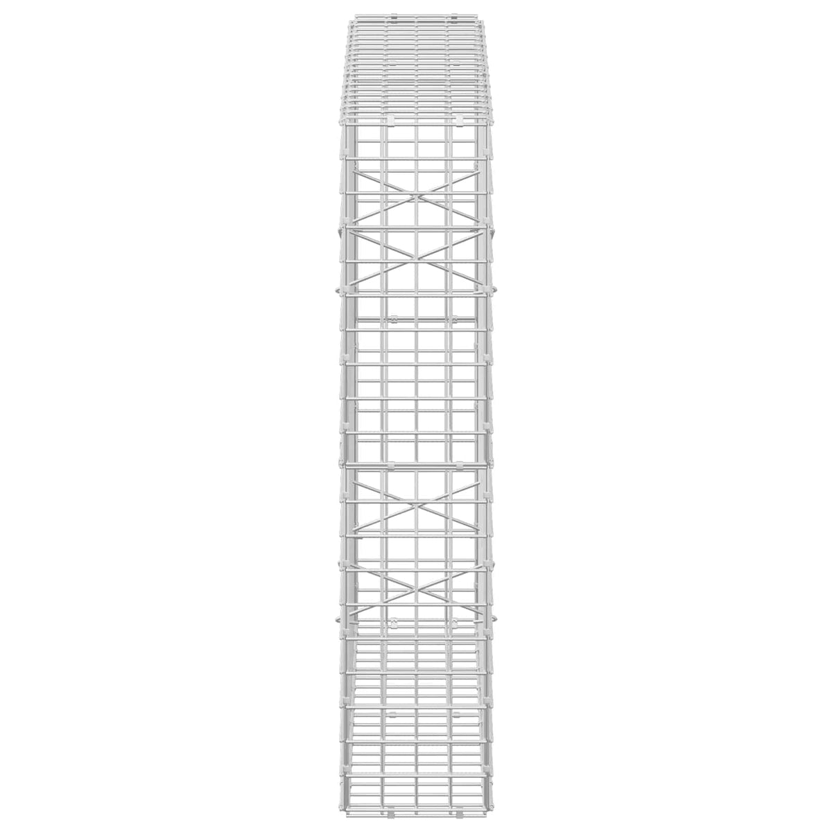 vidaXL Gabion z drutu 3,5 mm i siatką 5x5 cm 100x20x100 cm