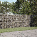 vidaXL Gabion z drutu 3,5 mm i siatką 5x5 cm 250x20x100 cm