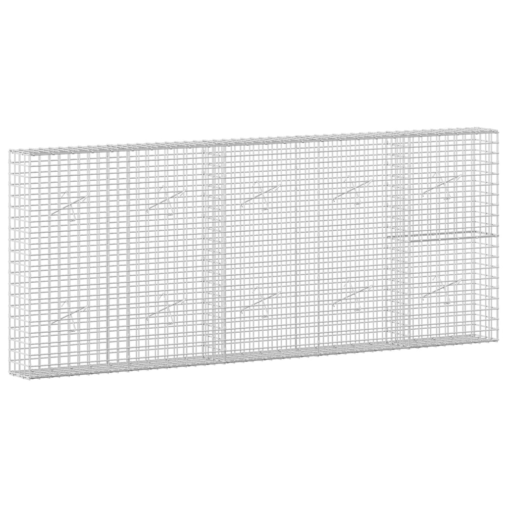 vidaXL Gabion z drutu 3,5 mm i siatką 5x5 cm 250x20x100 cm