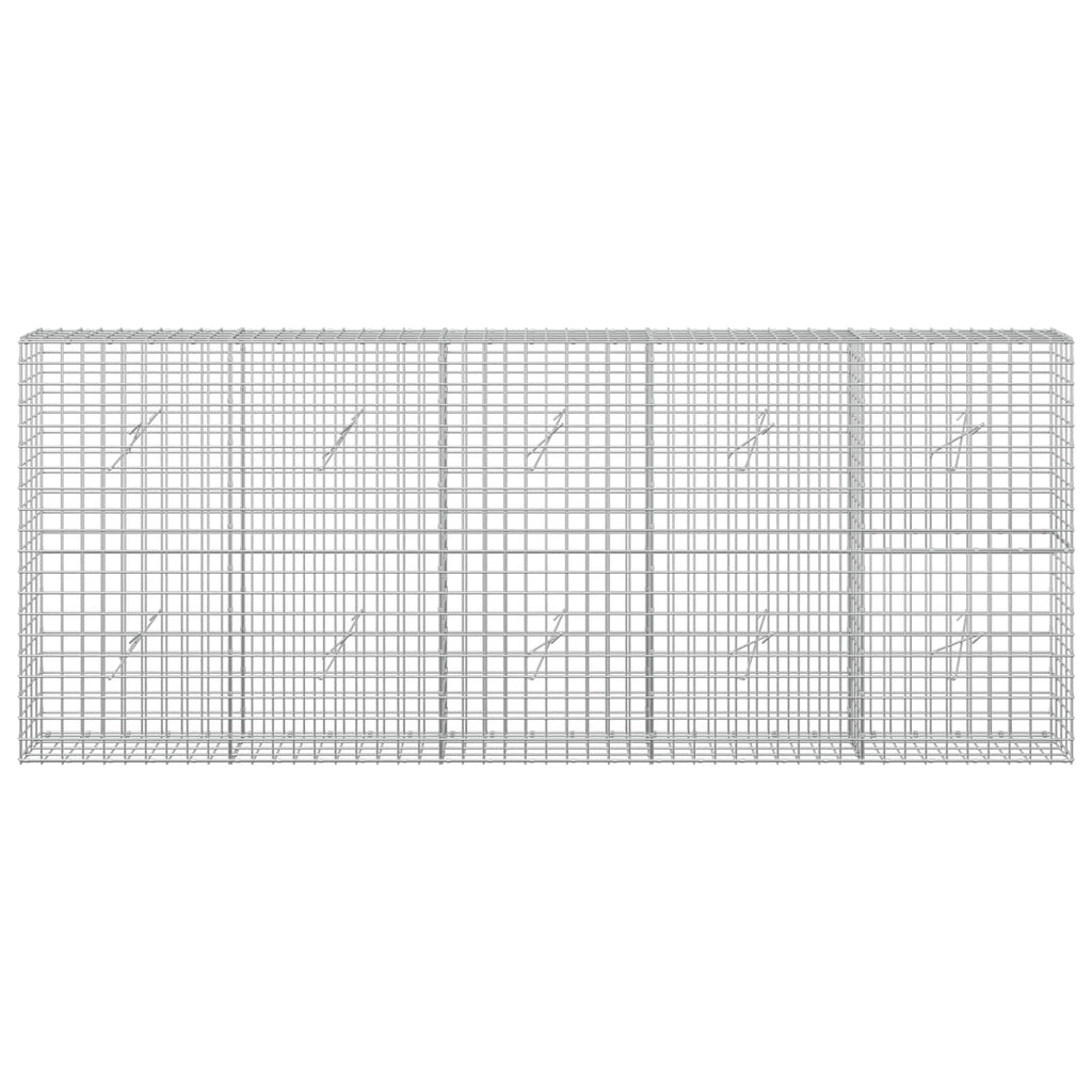 vidaXL Gabion z drutu 3,5 mm i siatką 5x5 cm 250x20x100 cm