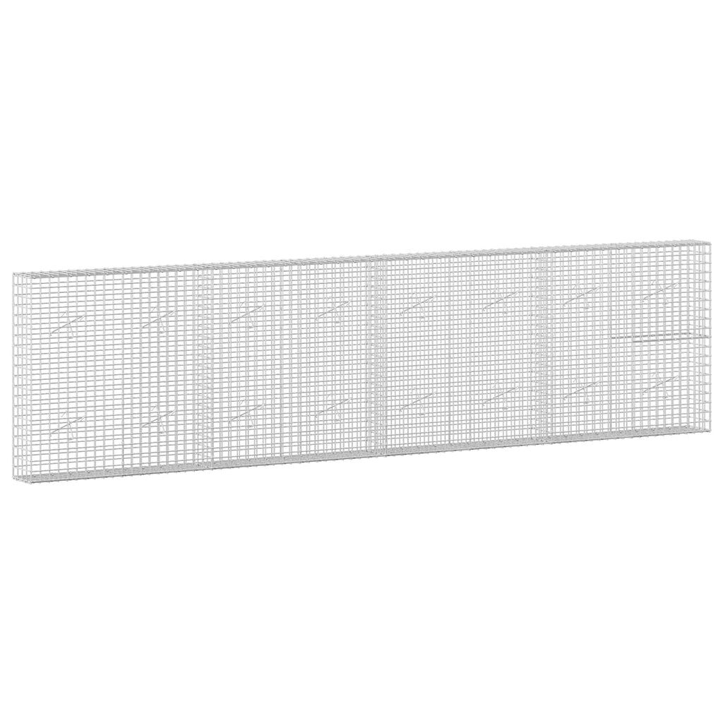 vidaXL Gabion z drutu 3,5 mm i siatką 5x5 cm 400x20x100 cm