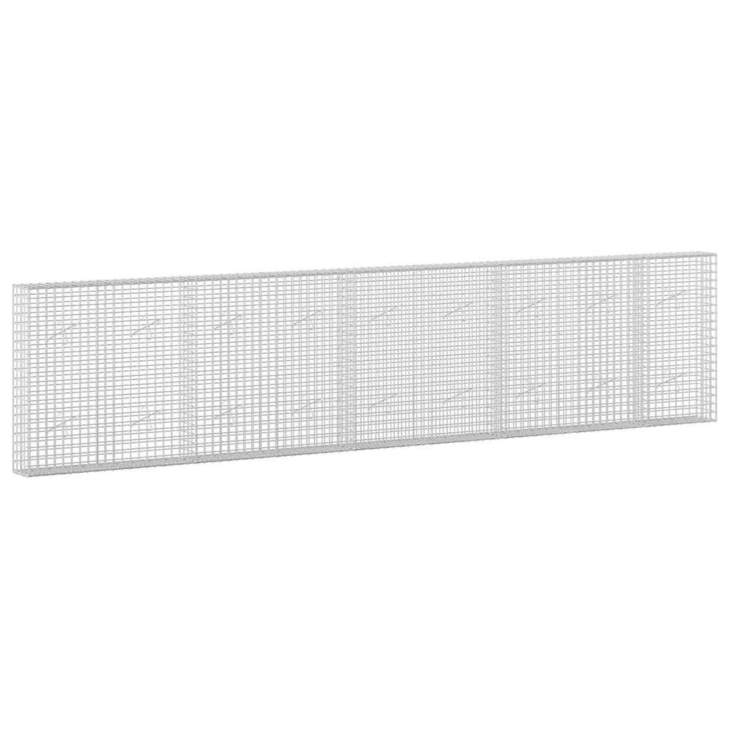 vidaXL Gabion z drutu 3,5 mm i siatką 5x5 cm 450x20x100 cm