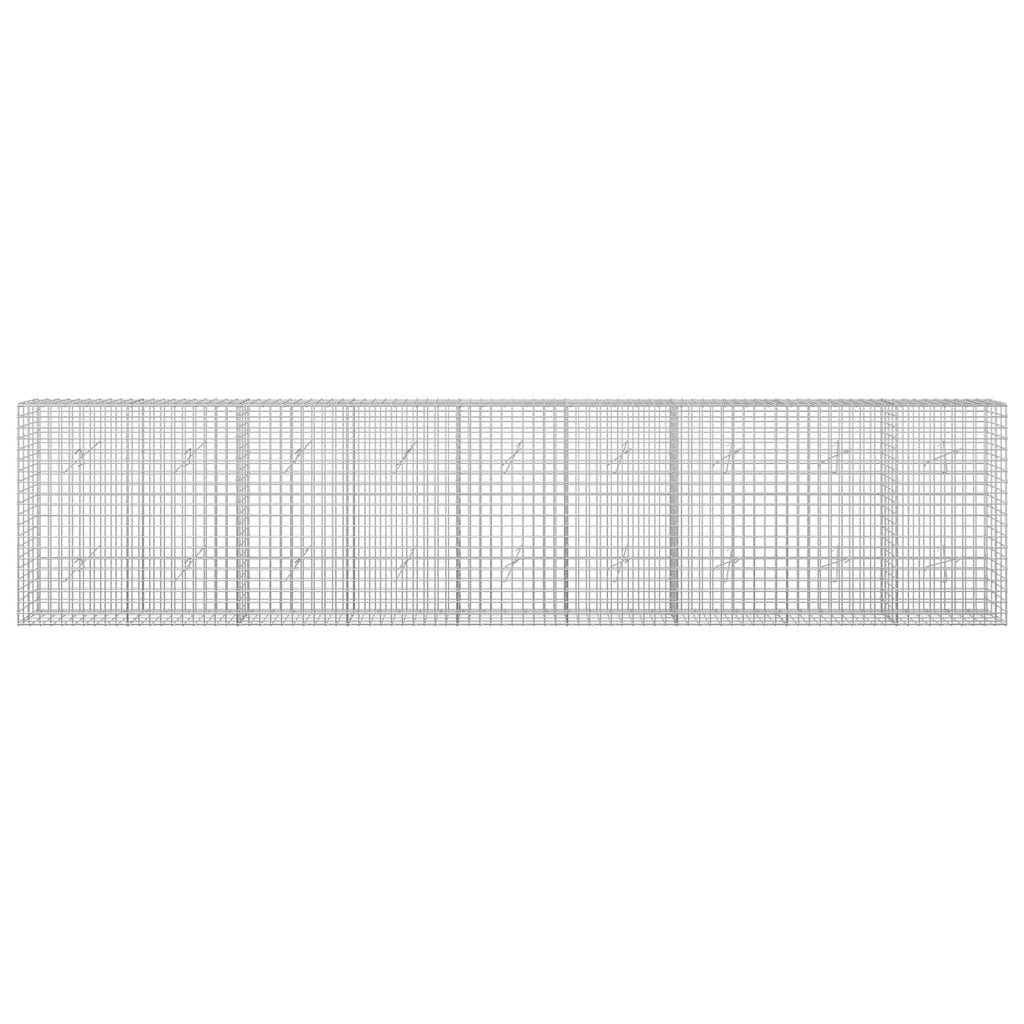 vidaXL Gabion z drutu 3,5 mm i siatką 5x5 cm 450x20x100 cm