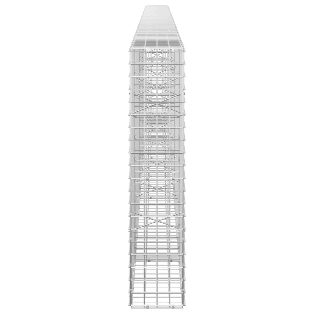 vidaXL Gabion z drutu 3,5 mm i siatką 5x5 cm 450x20x100 cm