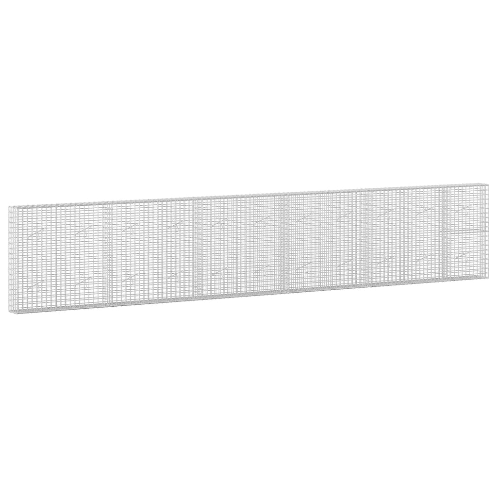 vidaXL Gabion z drutu 3,5 mm i siatką 5x5 cm 550x20x100 cm