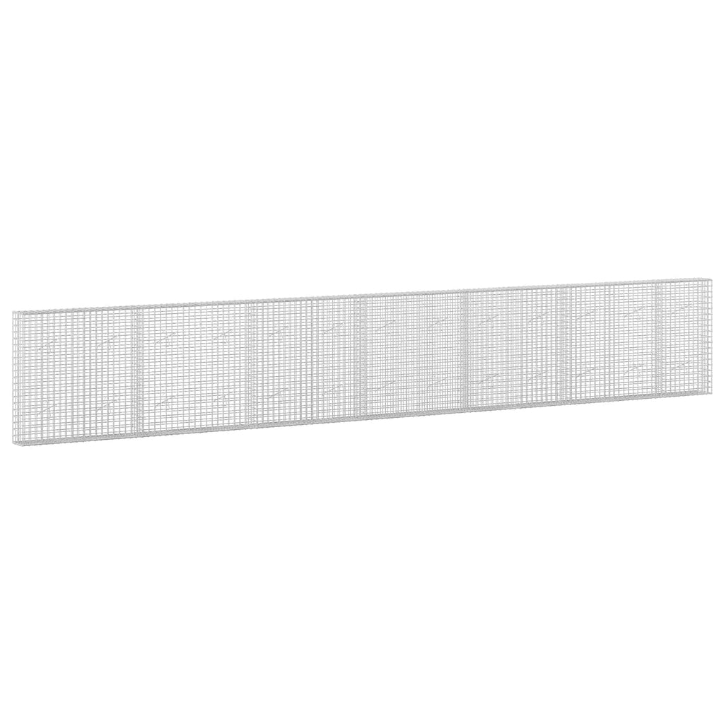 vidaXL Gabion z drutu 3,5 mm i siatką 5x5 cm 650x20x100 cm