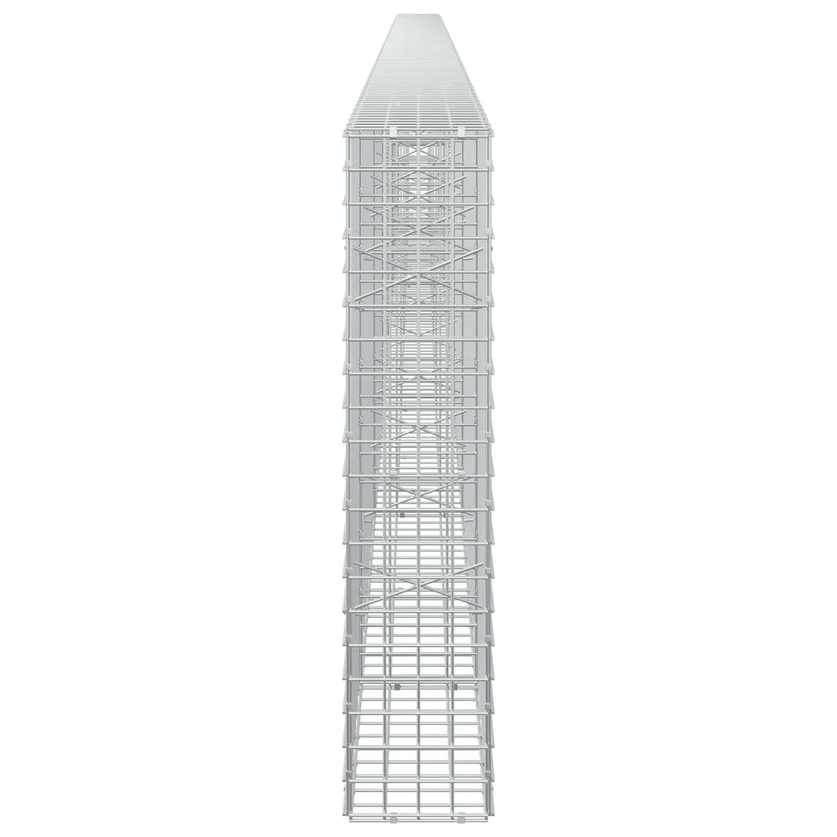 vidaXL Gabion z drutu 3,5 mm i siatką 5x5 cm 650x20x100 cm