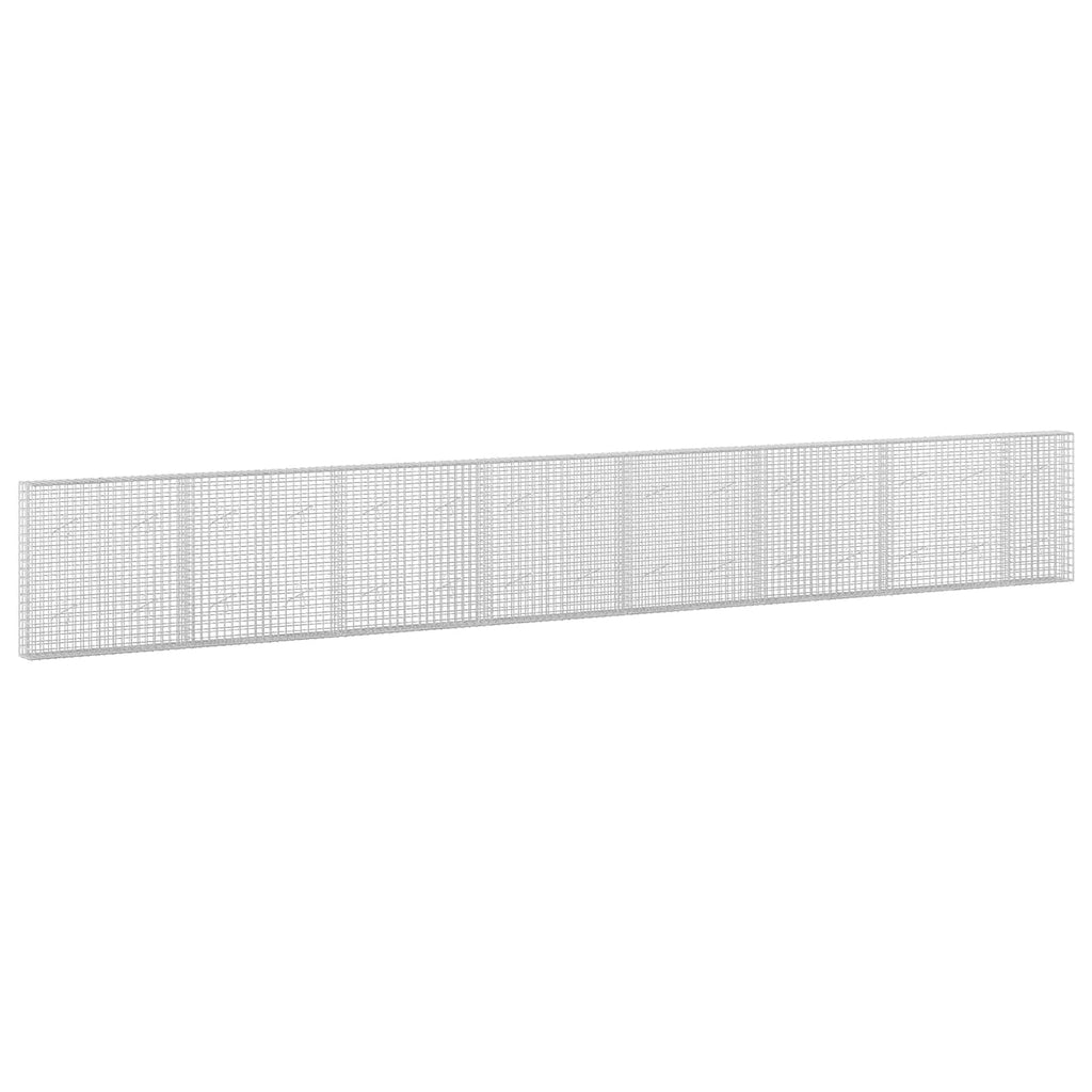 vidaXL Gabion z drutu 3,5 mm i siatką 5x5 cm 750x20x100 cm