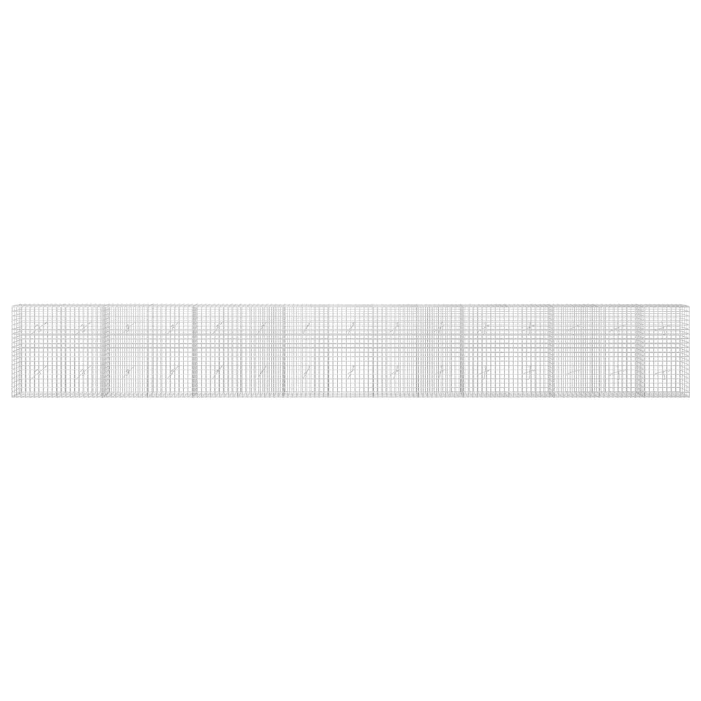 vidaXL Gabion z drutu 3,5 mm i siatką 5x5 cm 750x20x100 cm