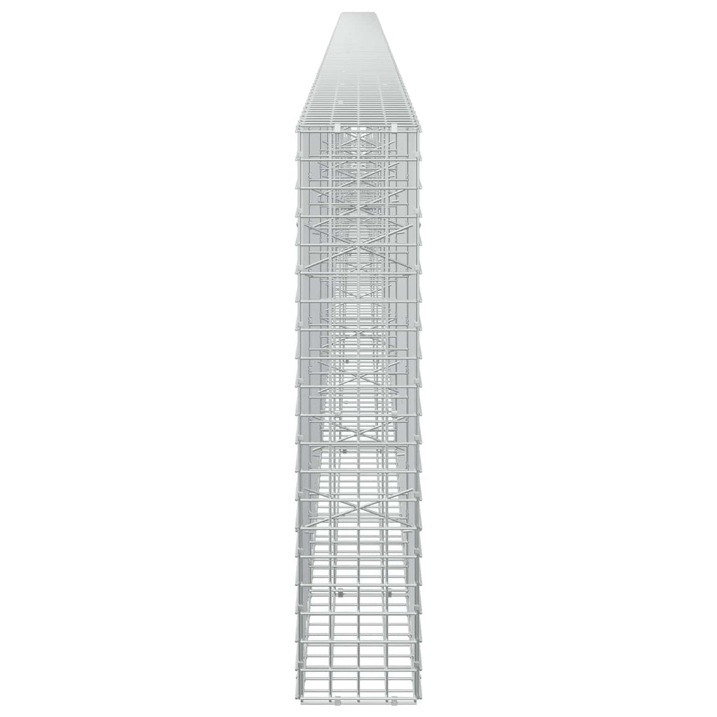 vidaXL Gabion z drutu 3,5 mm i siatką 5x5 cm 750x20x100 cm