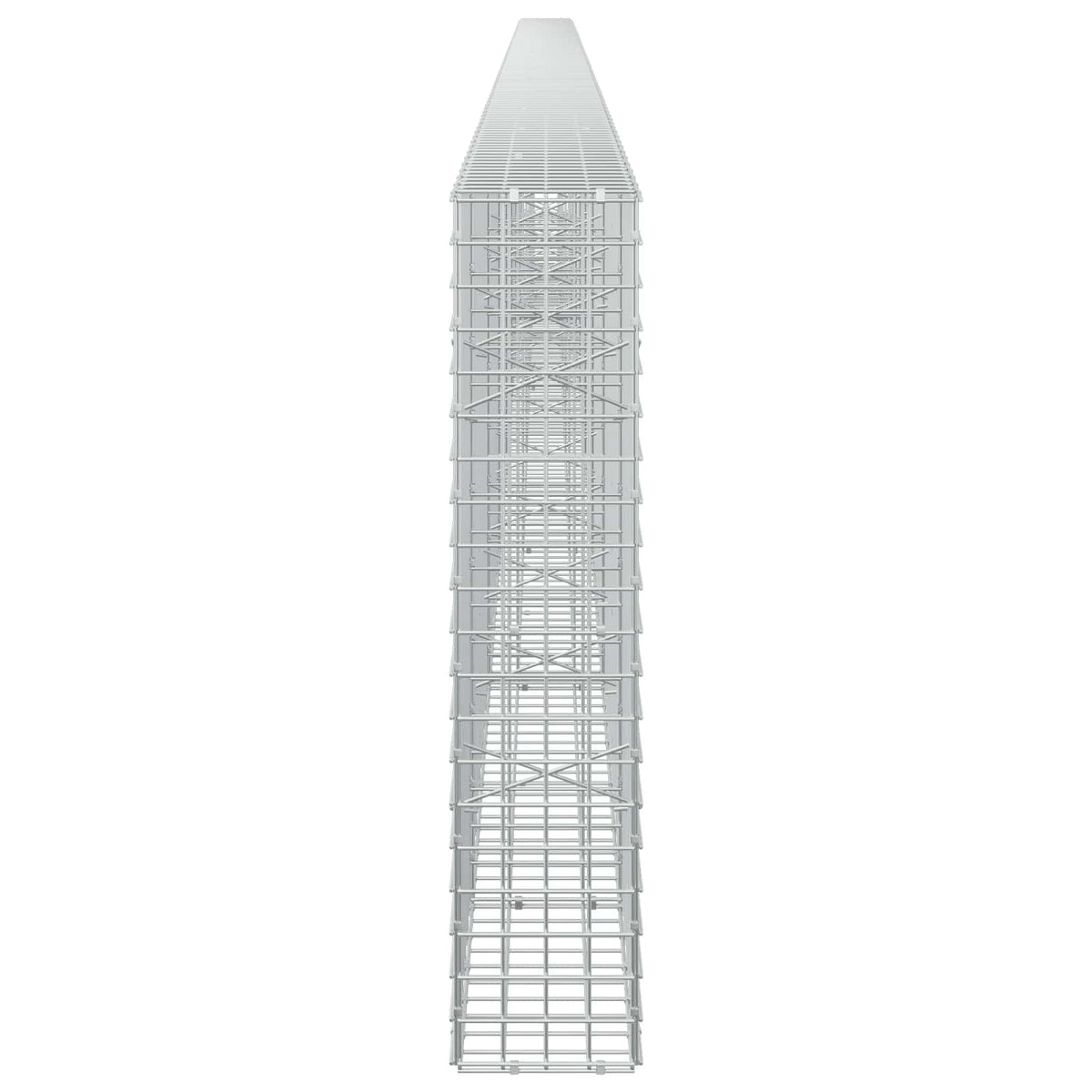 vidaXL Gabion z drutu 3,5 mm i siatką 5x5 cm 750x20x100 cm