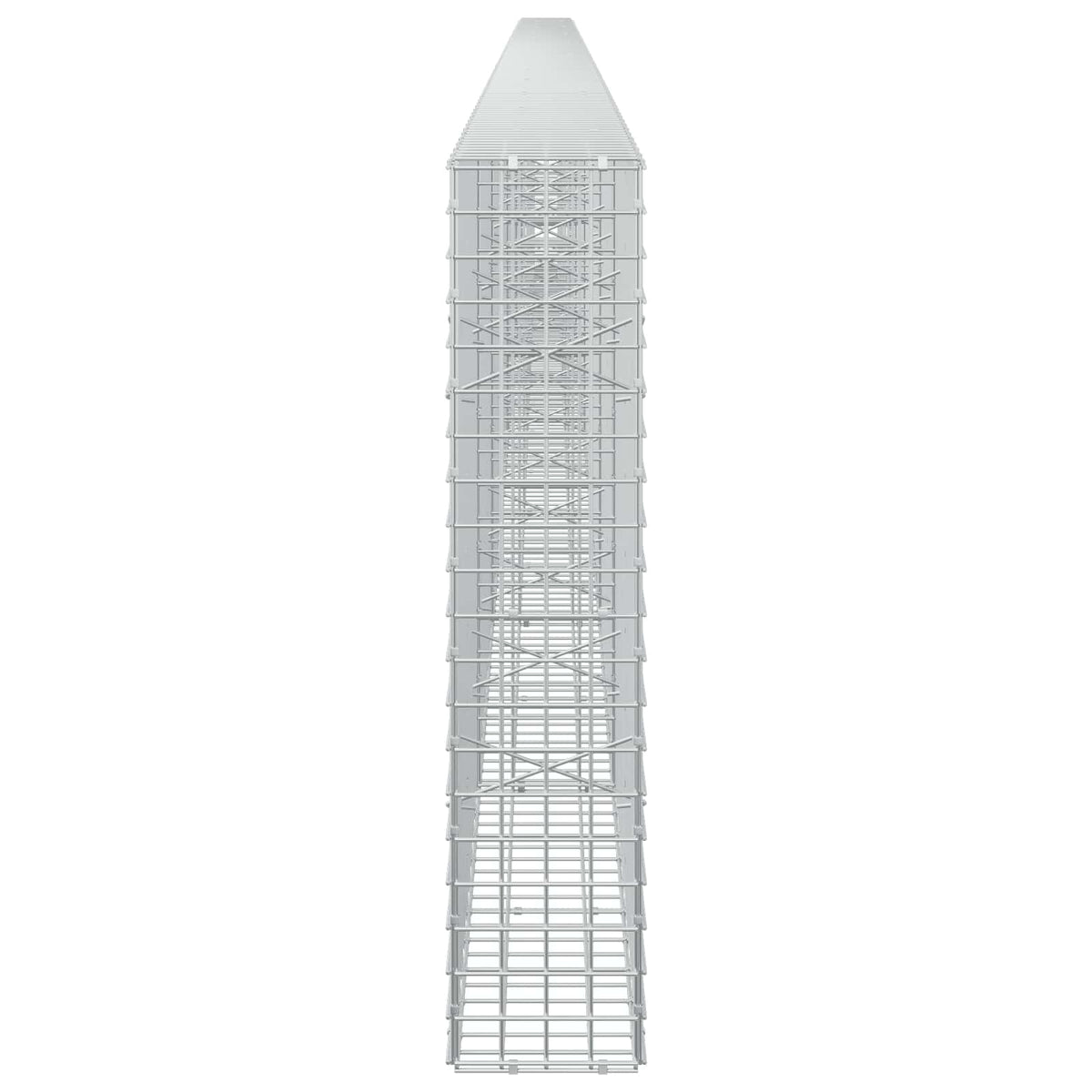 vidaXL Gabion z drutu 3,5 mm i siatką 5x5 cm 800x20x100 cm