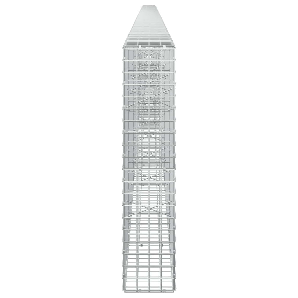 vidaXL Gabion z drutu 3,5 mm i siatką 5x5 cm 850x20x100 cm