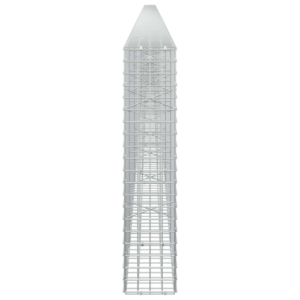 vidaXL Gabion z drutu 3,5 mm i siatką 5x5 cm 950x20x100 cm