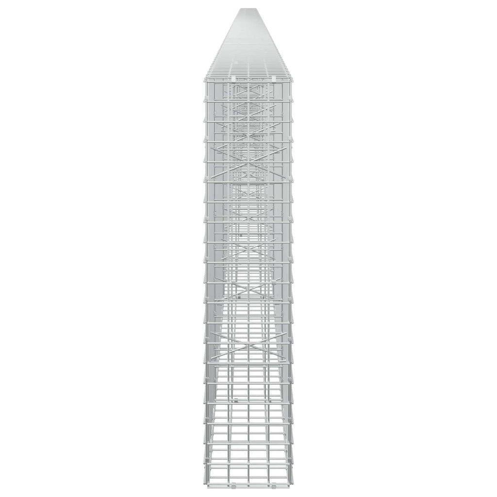 vidaXL Gabion z drutu 3,5 mm i siatką 5x5 cm 1050x20x100 cm
