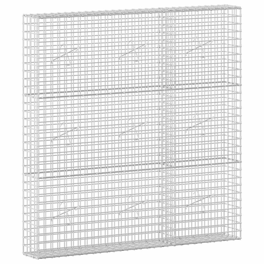 vidaXL Gabion z drutu 3,5 mm i siatką 5x5 cm 150x20x150 cm