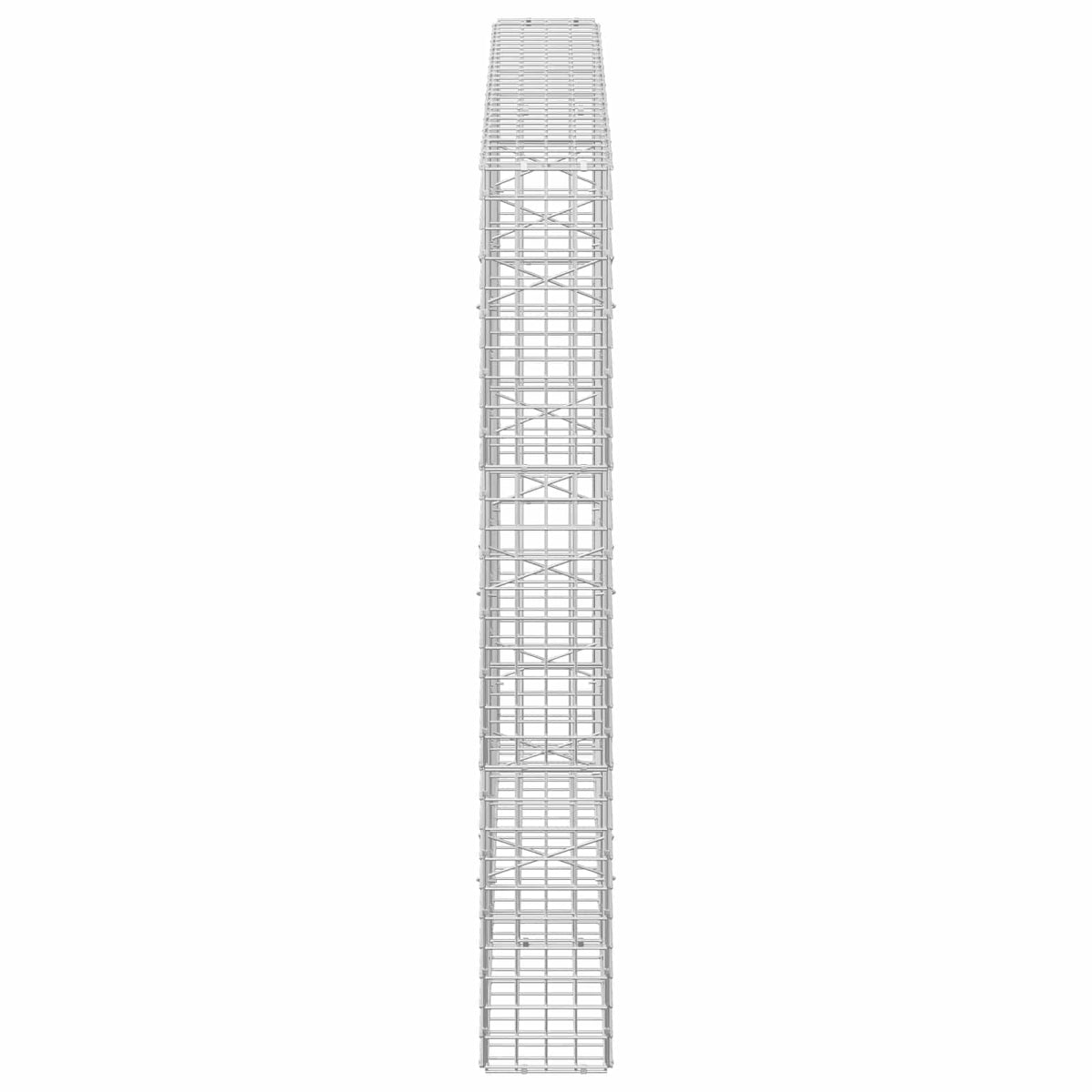 vidaXL Gabion z drutu 3,5 mm i siatką 5x5 cm 150x20x150 cm