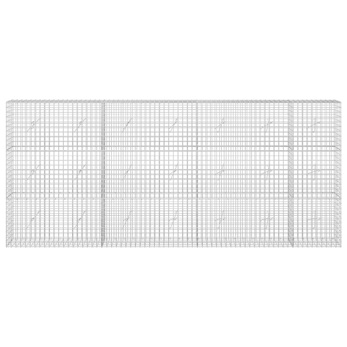 vidaXL Gabion z drutu 3,5 mm i siatką 5x5 cm 350x20x150 cm
