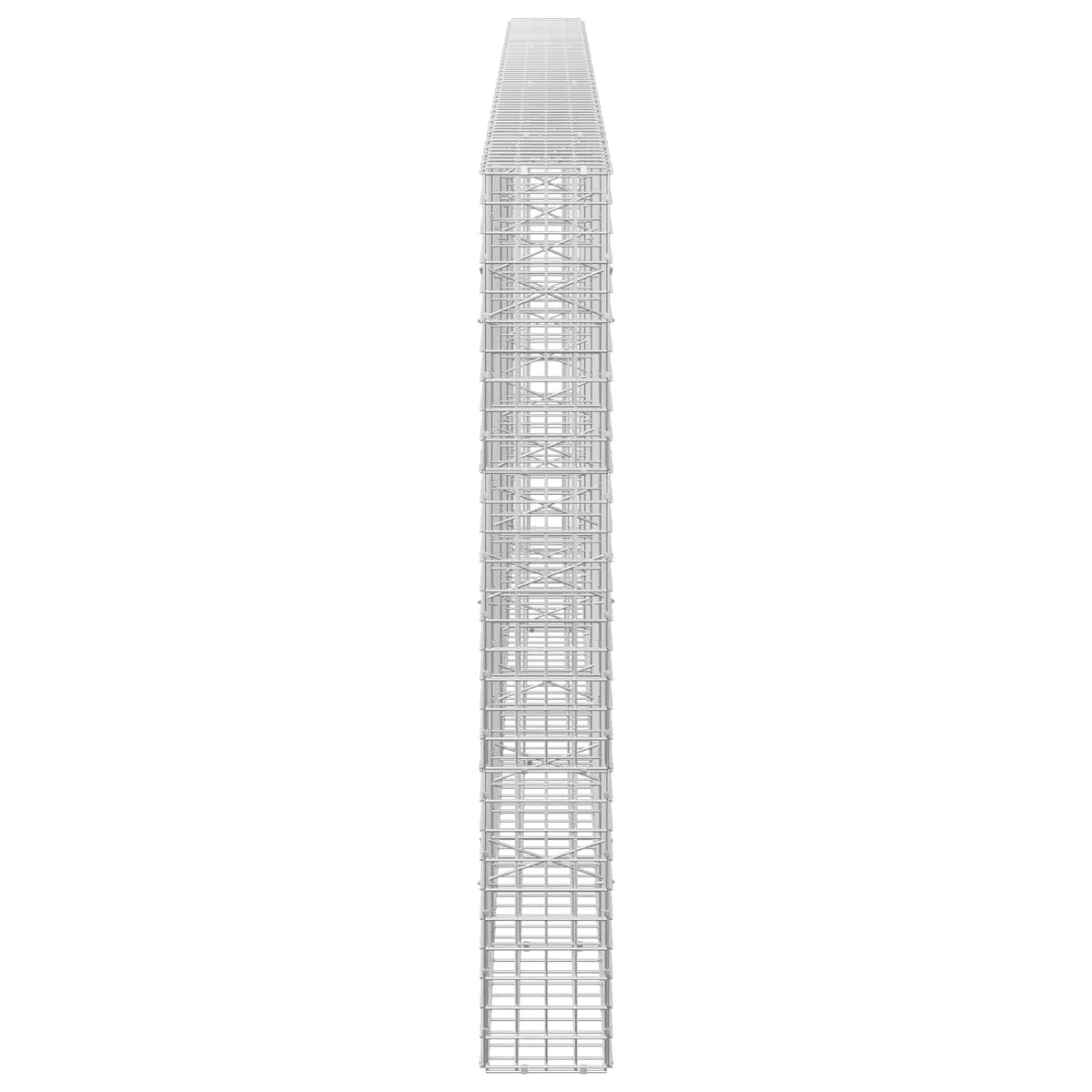 vidaXL Gabion z drutu 3,5 mm i siatką 5x5 cm 350x20x150 cm