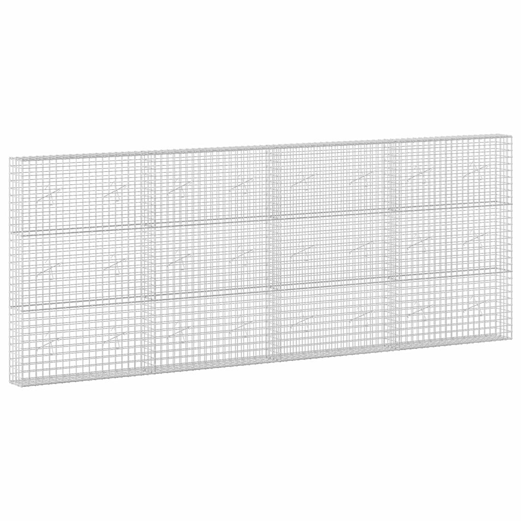 vidaXL Gabion z drutu 3,5 mm i siatką 5x5 cm 400x20x150 cm