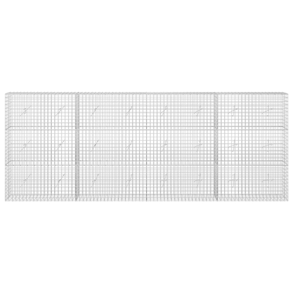 vidaXL Gabion z drutu 3,5 mm i siatką 5x5 cm 400x20x150 cm
