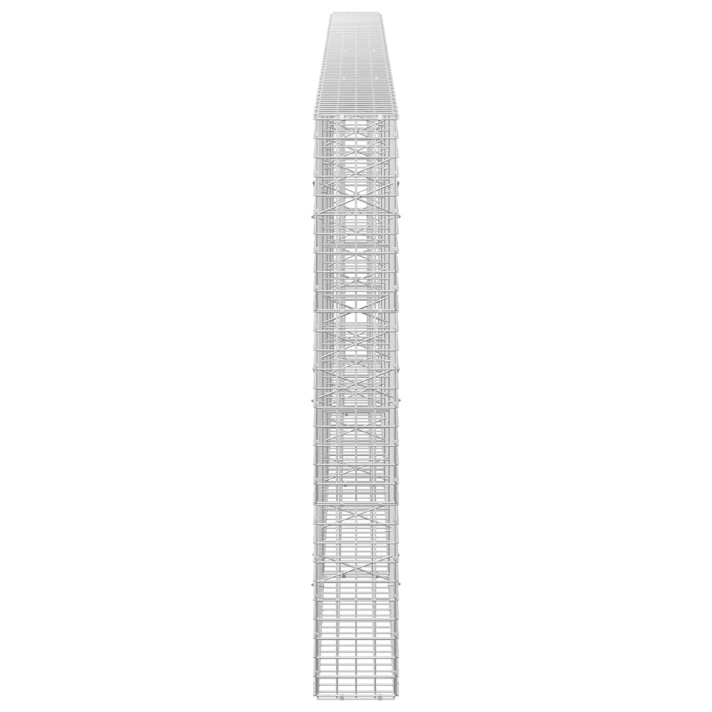 vidaXL Gabion z drutu 3,5 mm i siatką 5x5 cm 400x20x150 cm
