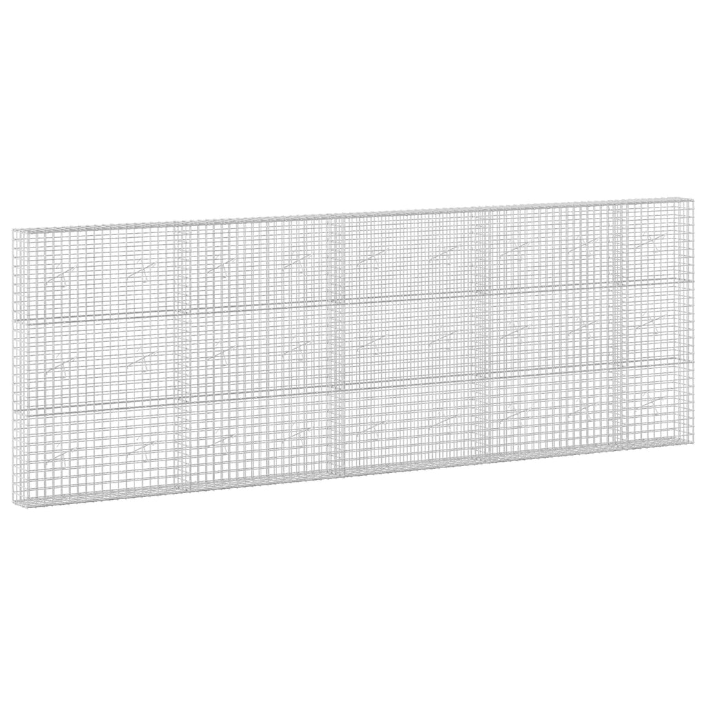 vidaXL Gabion z drutu 3,5 mm i siatką 5x5 cm 450x20x150 cm