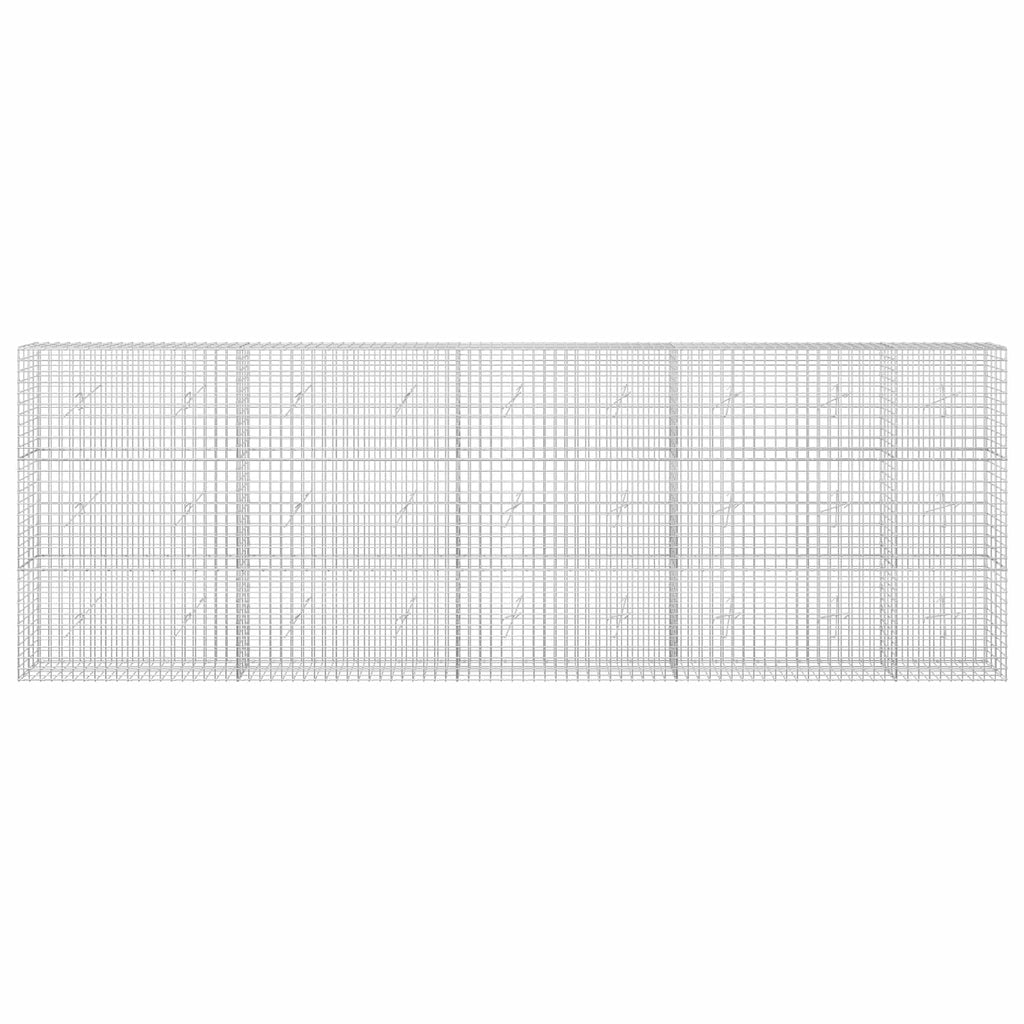 vidaXL Gabion z drutu 3,5 mm i siatką 5x5 cm 450x20x150 cm