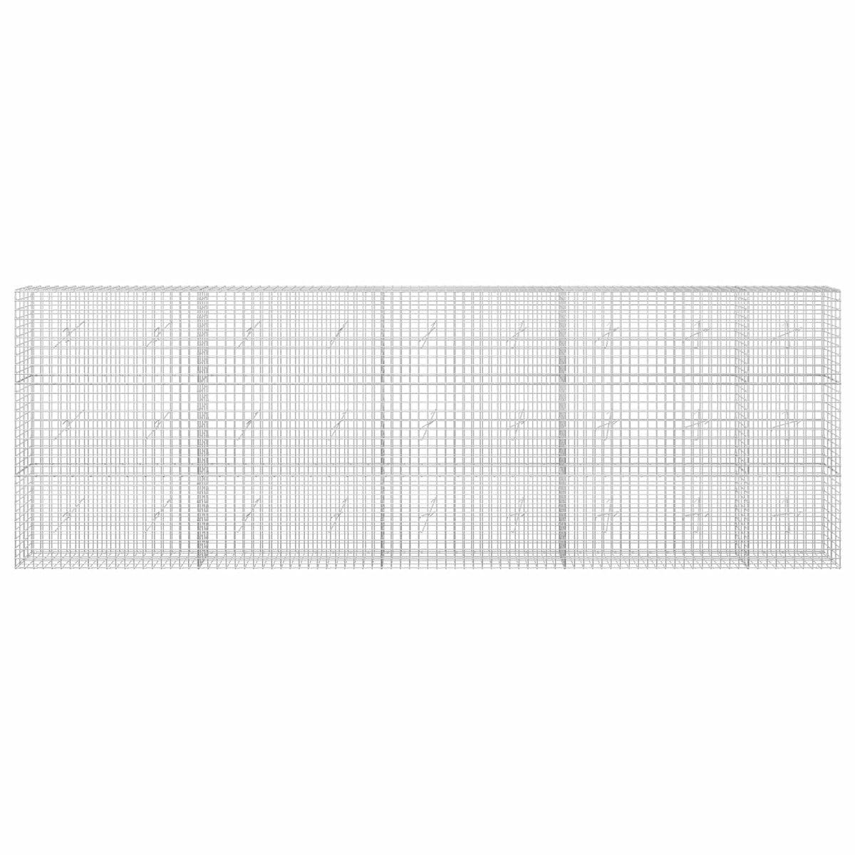 vidaXL Gabion z drutu 3,5 mm i siatką 5x5 cm 450x20x150 cm