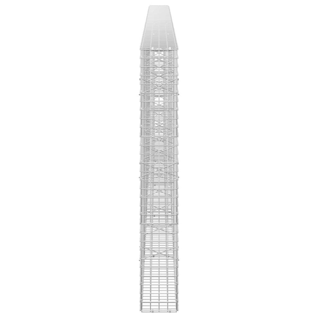 vidaXL Gabion z drutu 3,5 mm i siatką 5x5 cm 500x20x150 cm