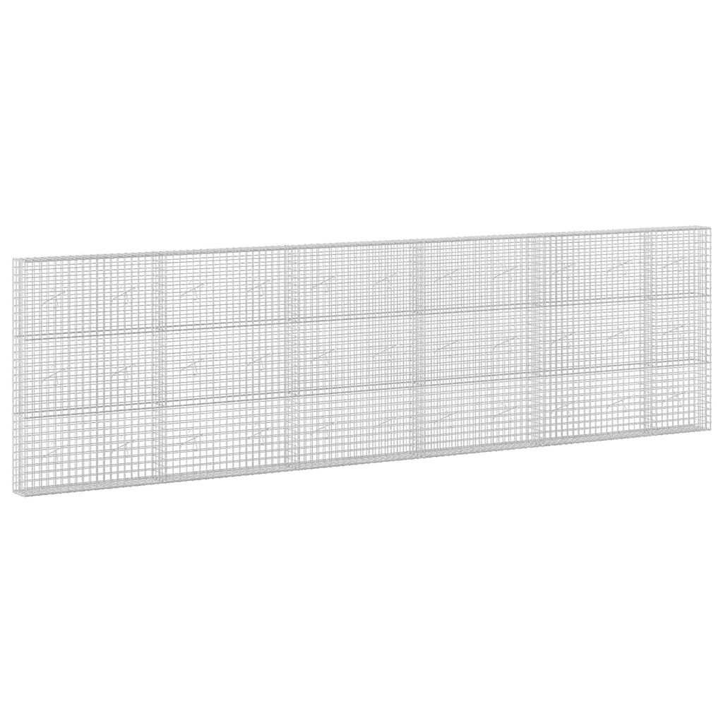vidaXL Gabion z drutu 3,5 mm i siatką 5x5 cm 550x20x150 cm