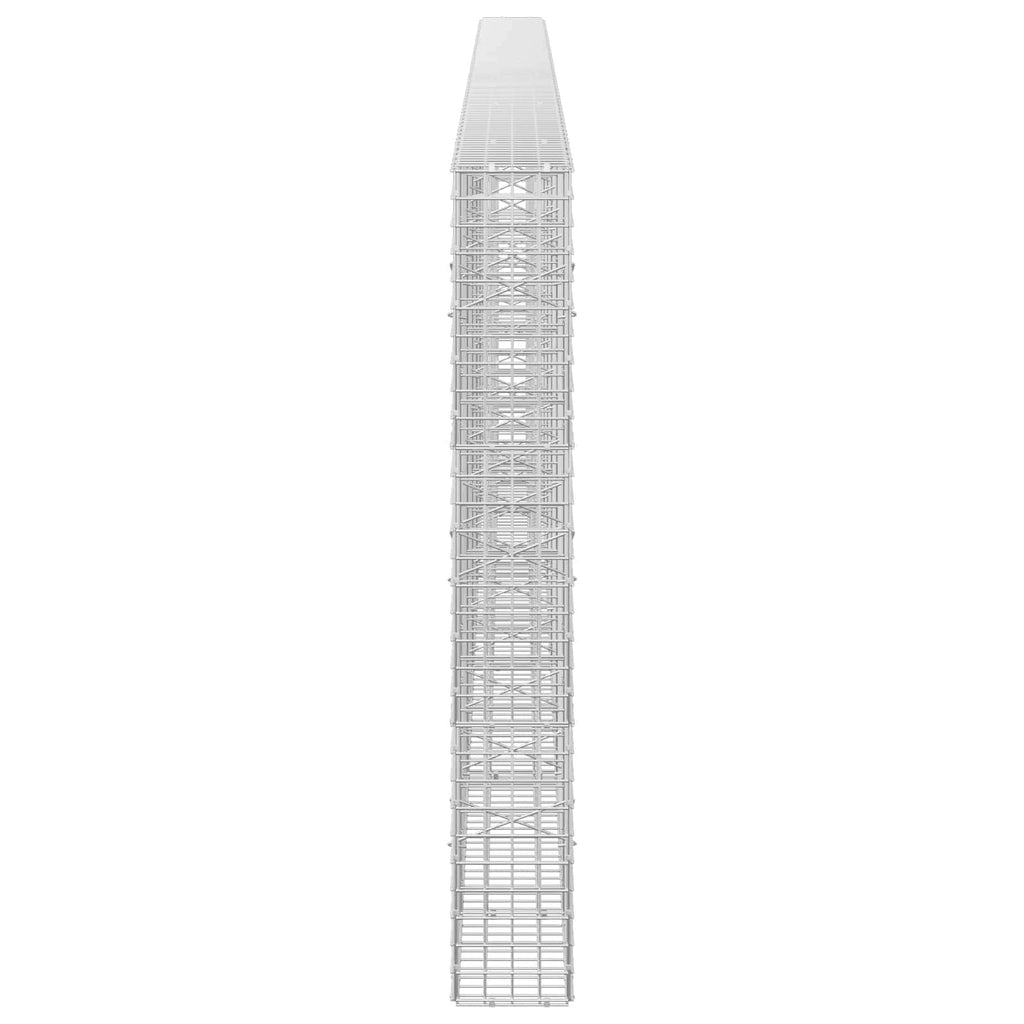 vidaXL Gabion z drutu 3,5 mm i siatką 5x5 cm 550x20x150 cm