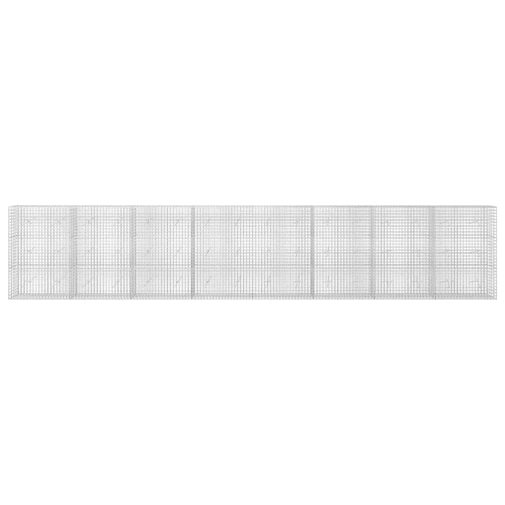 vidaXL Gabion z drutu 3,5 mm i siatką 5x5 cm 800x20x150 cm