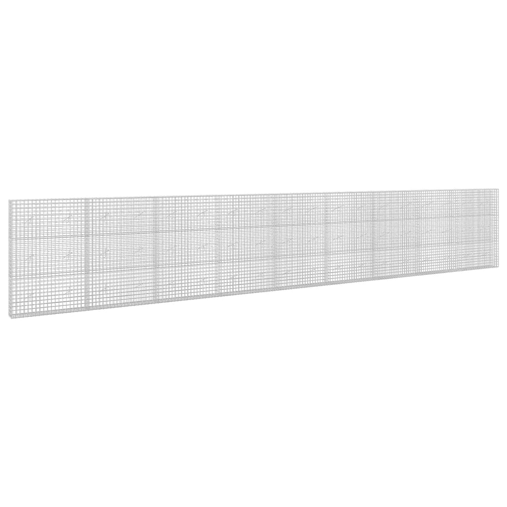 vidaXL Gabion z drutu 3,5 mm i siatką 5x5 cm 900x20x150 cm