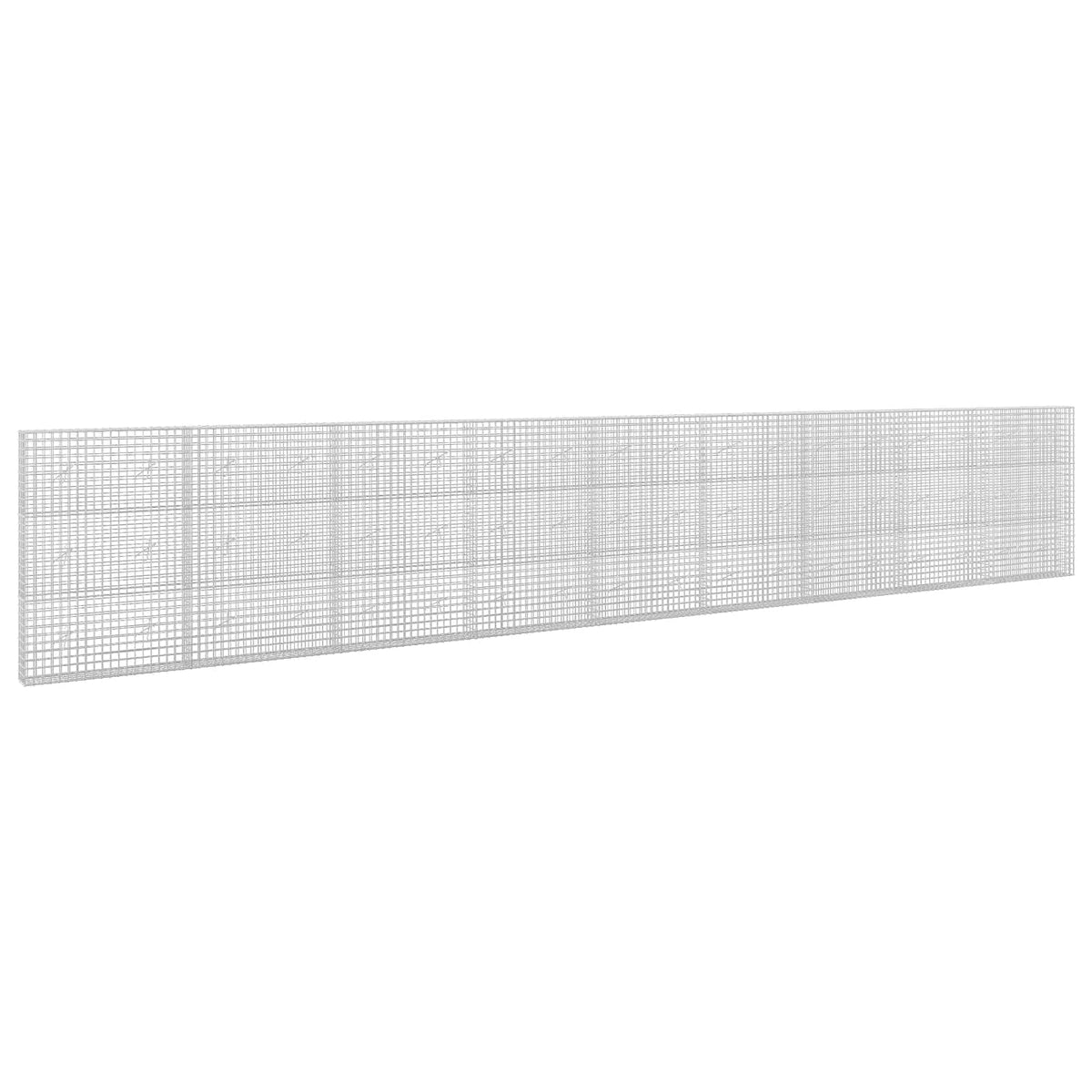 vidaXL Gabion z drutu 3,5 mm i siatką 5x5 cm 900x20x150 cm