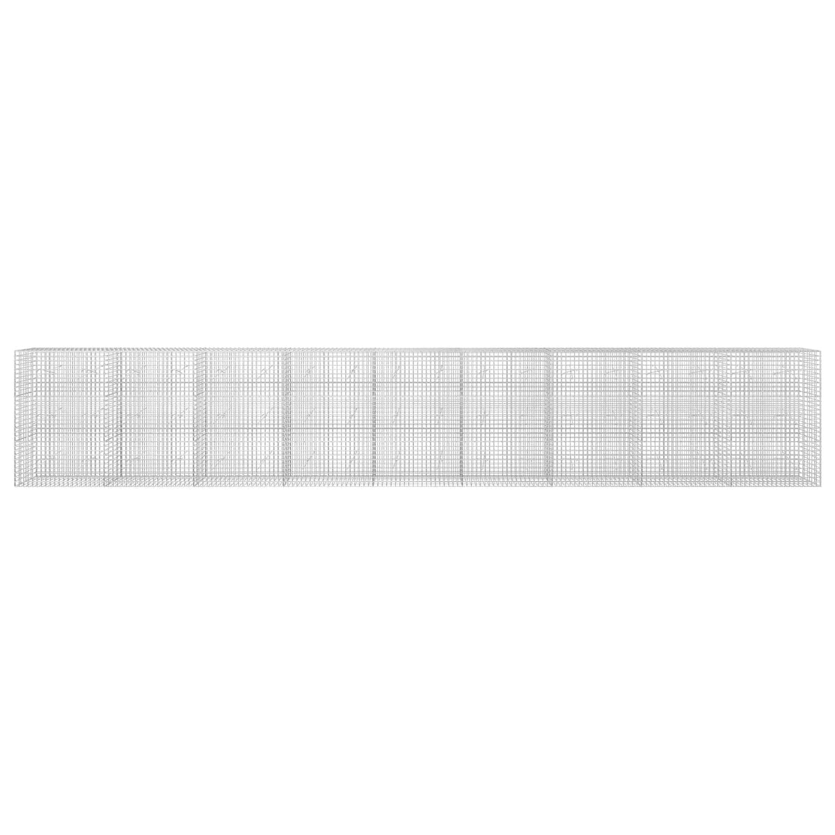 vidaXL Gabion z drutu 3,5 mm i siatką 5x5 cm 900x20x150 cm